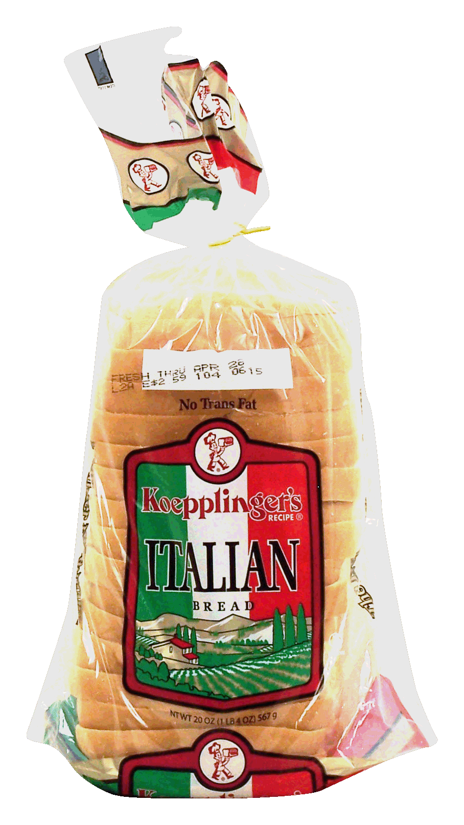 Koepplinger's  italian bread loaf, sliced Full-Size Picture